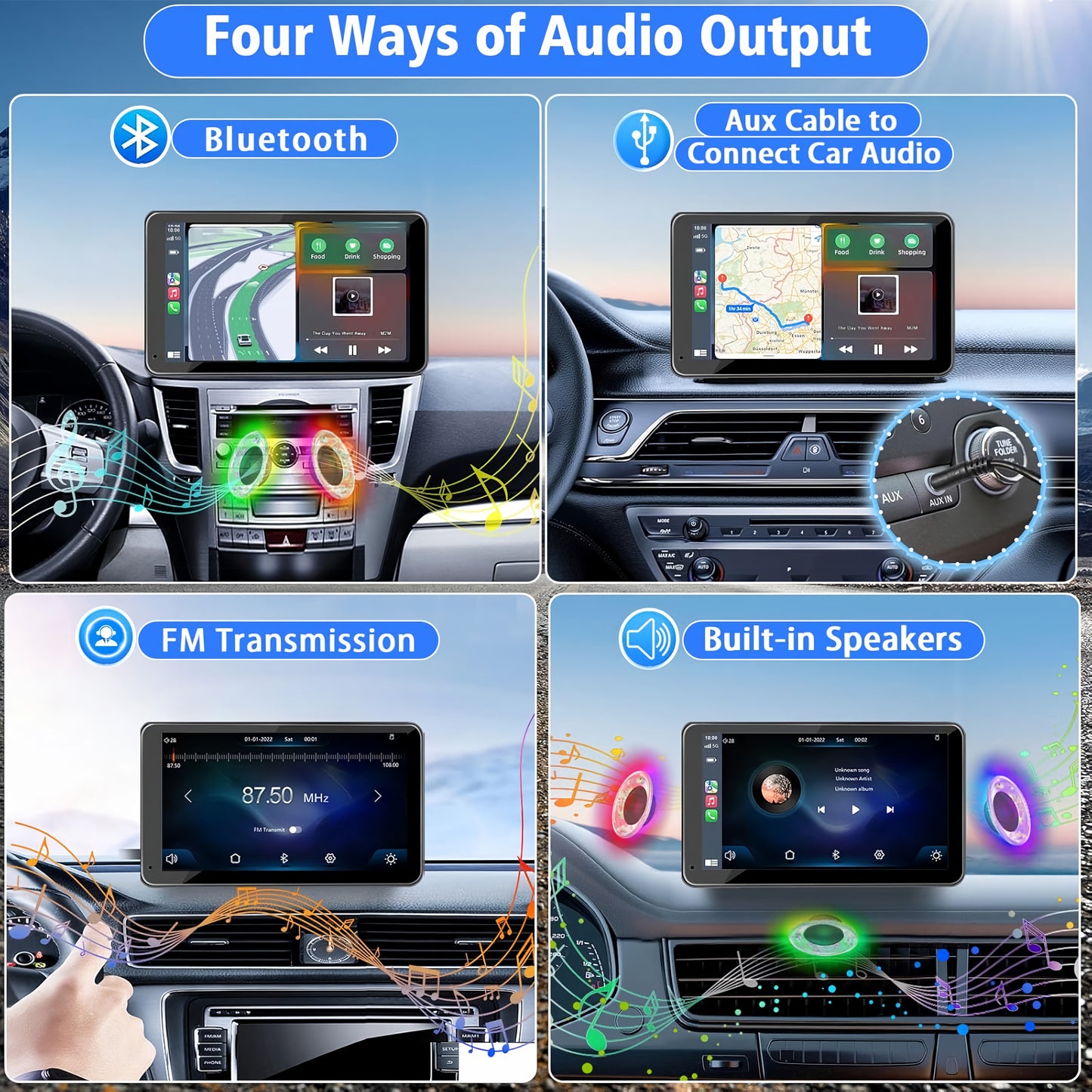 Auralva™ Wireless CarPlay Screen - Averelle