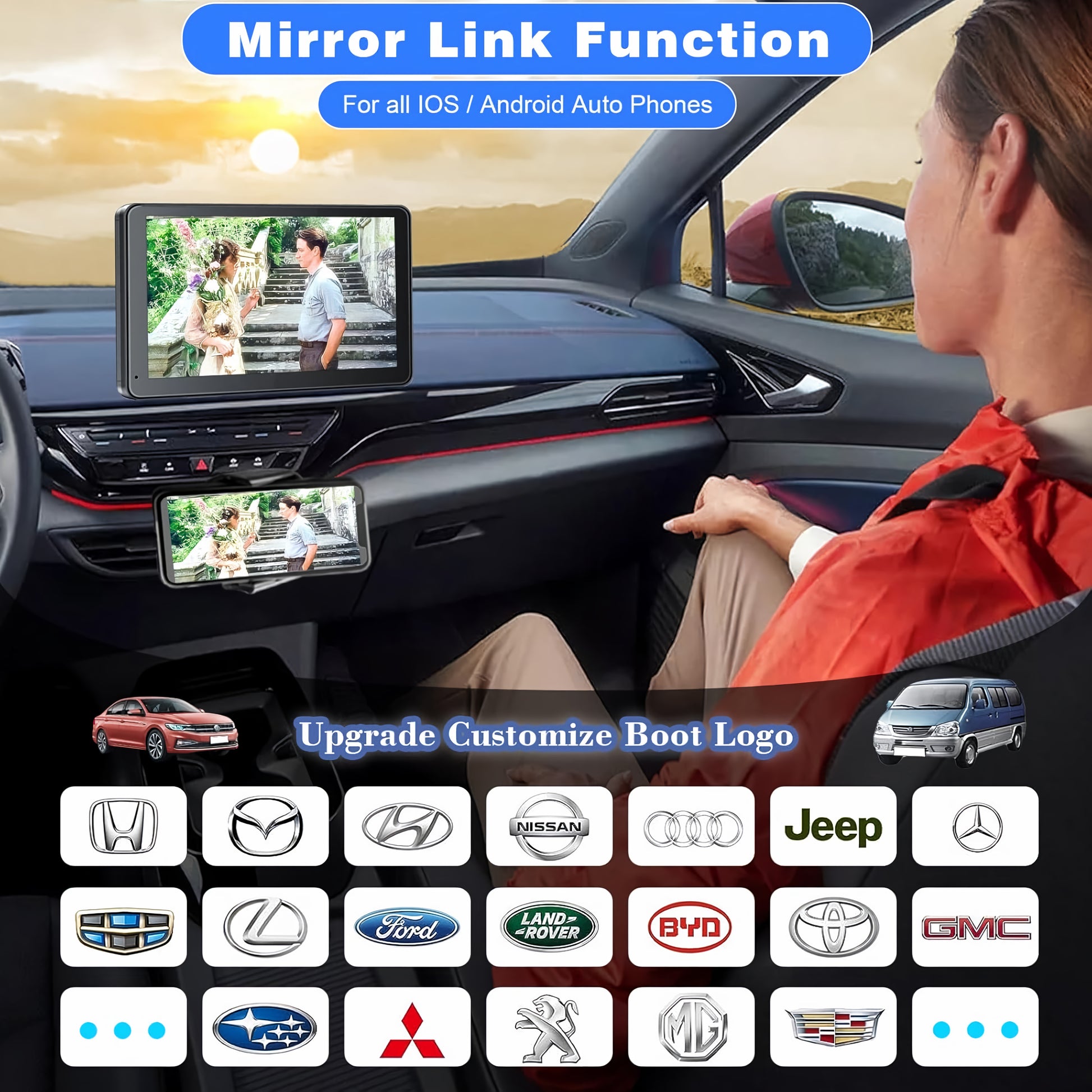 Auralva™ Wireless CarPlay Screen - Averelle